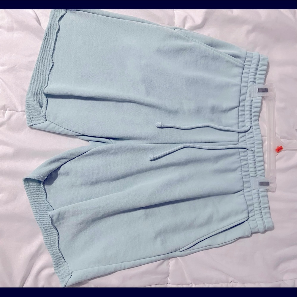 Baby blue shorts